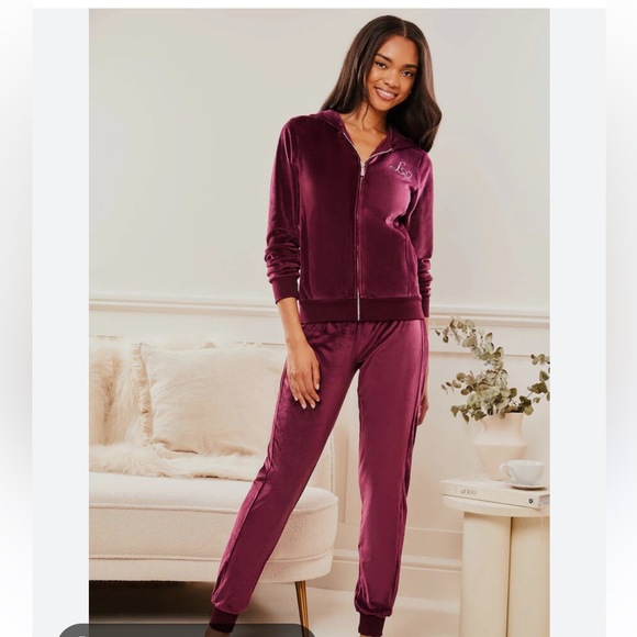 Prada Dark Purple Velour Tracksuit